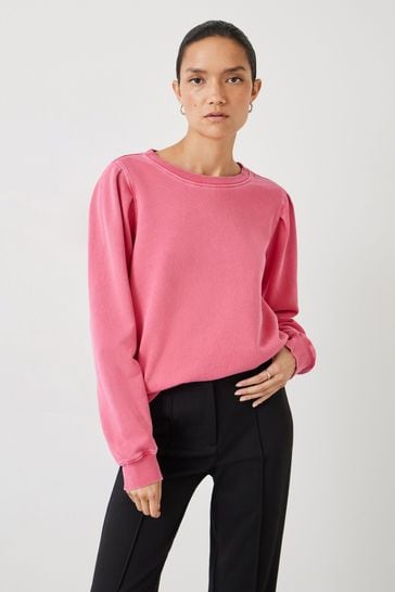 Buy Hush Pink Minerva Pleat Sleeve Sweatshirt from Next Croatia