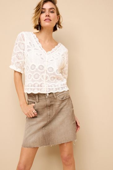 Next beige skirt cheap