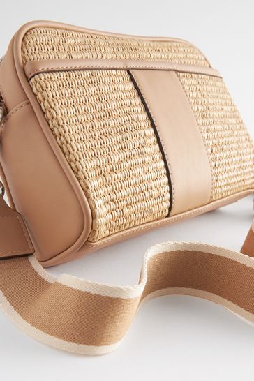 Natural Raffia Camera Bag