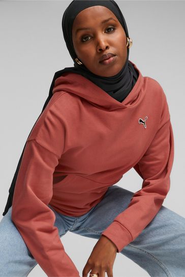 Puma red hoodie women's sale