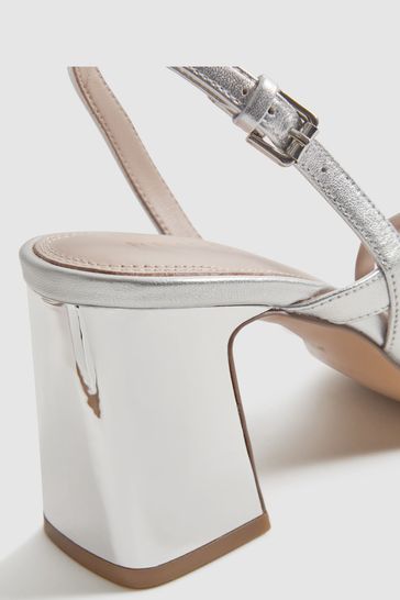 Reiss silver shoes sales