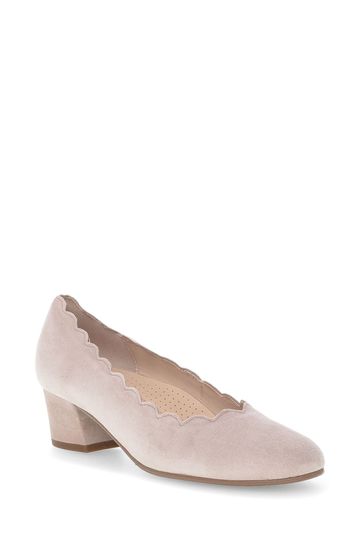 Buy Gabor Wide Fit Gigi Antikrosa Suede Court Shoes from the Laura Ashley online shop
