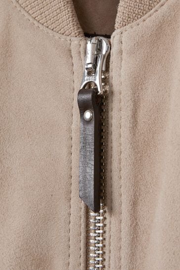 Reiss suede bomber jacket hot sale