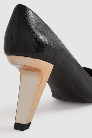 Reiss black new arrivals shoes