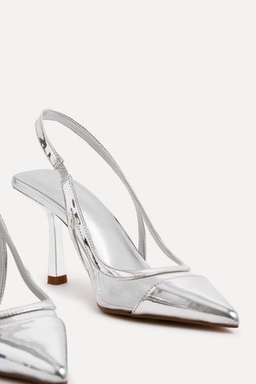 White perspex court sales heels