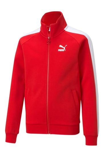 Puma Red Iconic T7 Youth Track Jacket