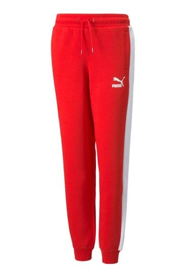Puma Red Iconic T7 Youth Track Joggers