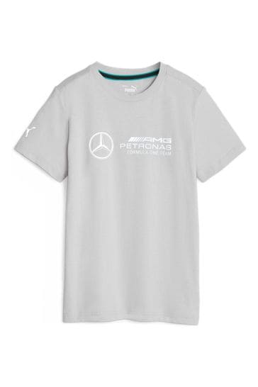 Puma Grey Mercedes-AMG Petronas Motorsport Youth Logo T-Shirt