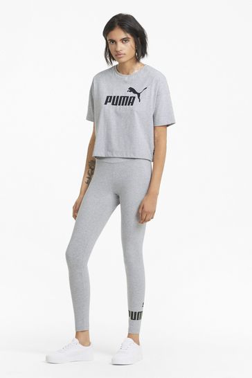 Buy Puma Grey Essentials Logo Womens Leggings from Next Malta