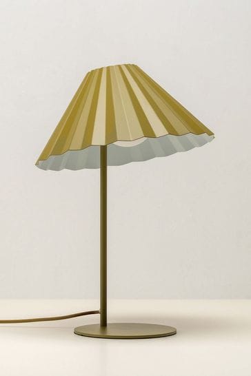 Houseof. Green The Pleat Table Lamp by Emma Gurner