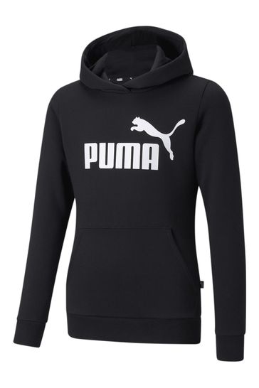 Puma black hoodie clearance