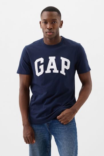 Gap Navy/Blue Everyday Soft Logo Short Sleeve Crew Neck T-Shirt