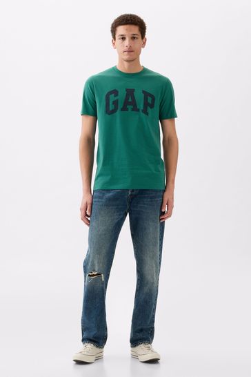 Gap Green Everyday Soft Logo Short Sleeve Crew Neck T-Shirt