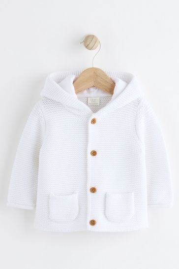 White Baby Knitted Cardigan