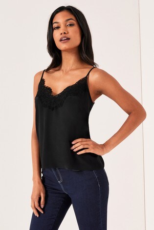 black lace cami