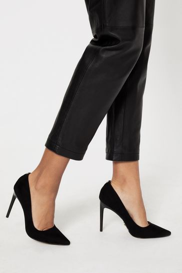 Black suede new arrivals stiletto shoes