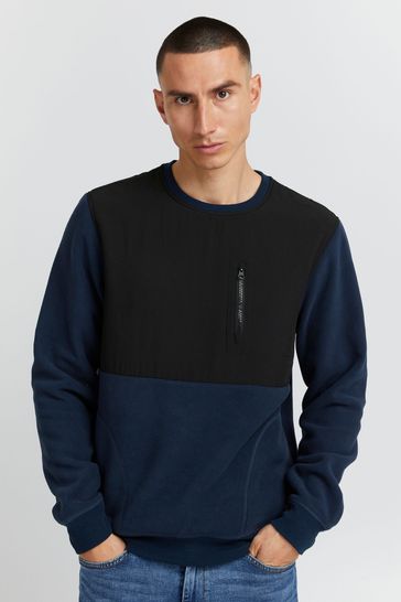 Blend Blue Crew Neck Micro Fleece