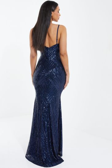 Sequin fishtail maxi deals dress by club l