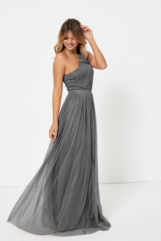 All about love light grey maxi dress outlet