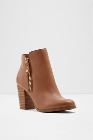 wide fit tan boots
