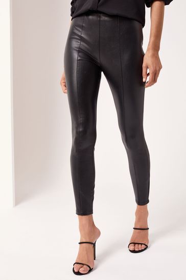 lipsy leather look trousers|OFF 74 