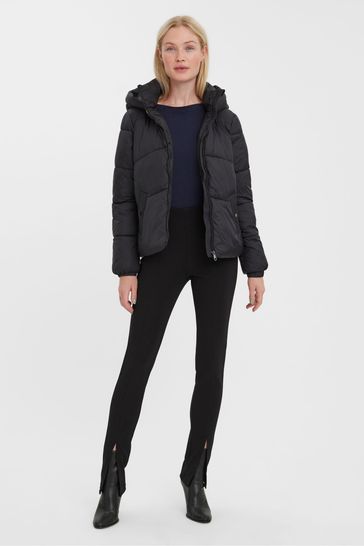 Vero moda scarf short puffer jacket sale