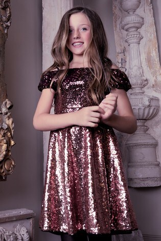 lipsy ombre sequin dress