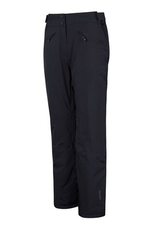 Mountain Warehouse Black Isola Womens Extreme Recco Ski Trousers Short Length