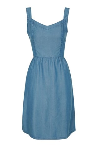 Mountain Warehouse Blue Summer Time Chambray Womens Dress
