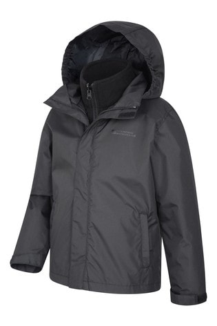 Buy Mountain Warehouse Black Fell Kids 3 In 1 Water Resistant