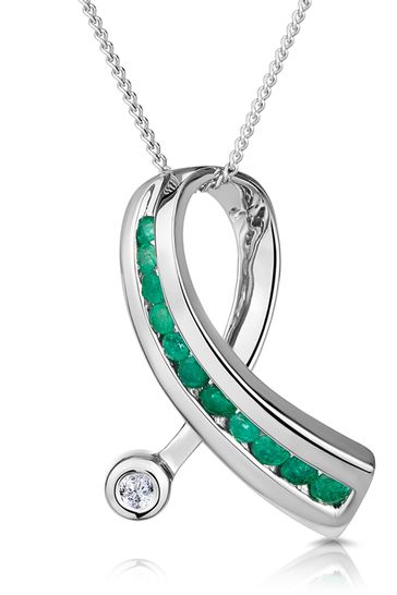 Diamond ribbon necklace hotsell