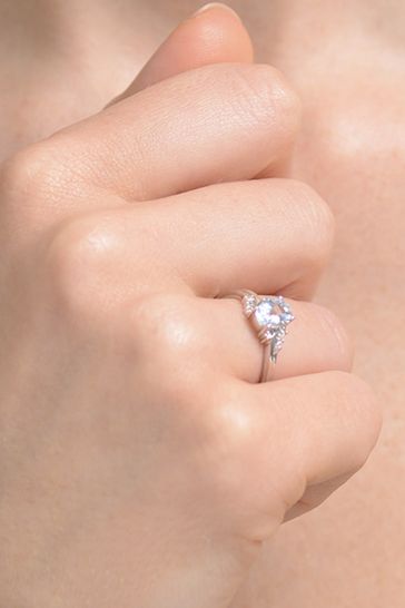 The diamond store aquamarine ring sale