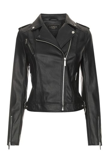 Lipsy faux online leather jacket