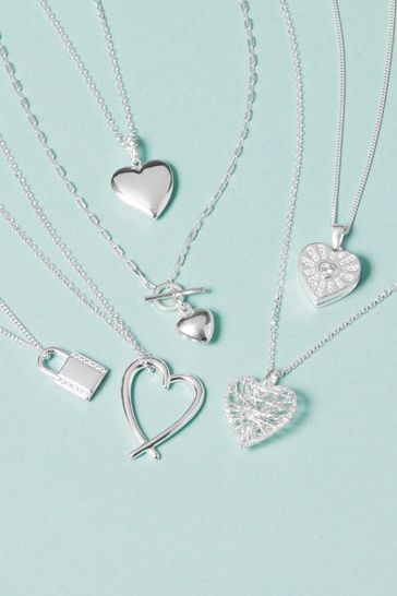 Simply Silver Sterling Silver Heart Pendant