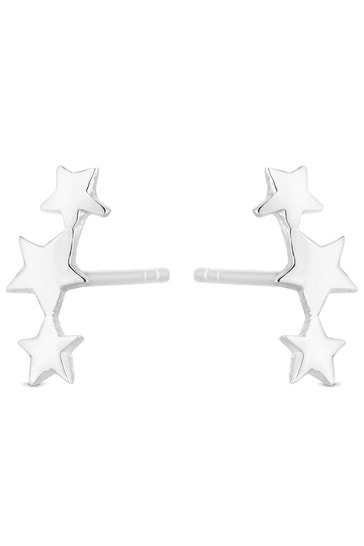 Simply Silver Sterling Silver Star Ear Climber