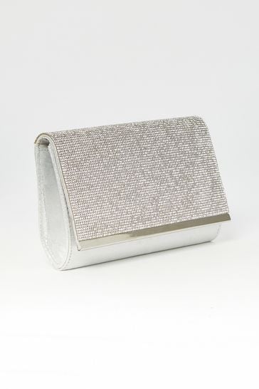 Lipsy silver on sale clutch bag