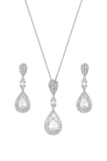 Next necklace top and earrings set