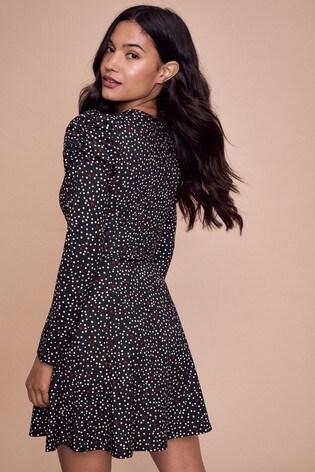Buy Lipsy Puff Sleeve Wrap Dress from ...