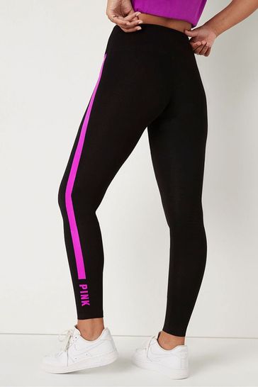 Buy Victoria s Secret PINK Pure Black with Couture Fushia Stripe