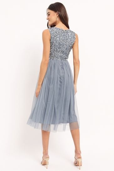 Maya v neck hotsell sleeveless midi dress