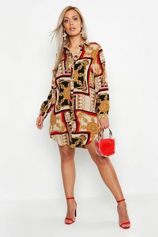 boohoo chain print