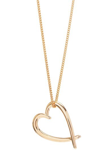 Simply Silver Rose Gold Plated Heart Pendant