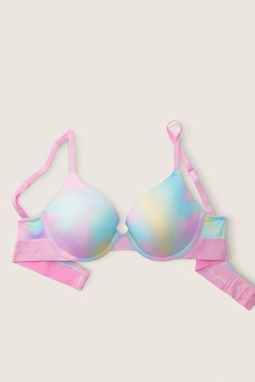 Buy Victoria s Secret PINK Pink Bubble Tie Dye Smooth Push Up Bra