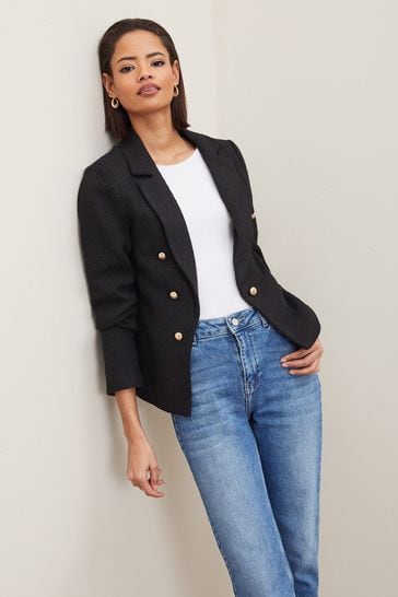 Buy Lipsy Black Boucle Blazer from Next United Arab Emirates