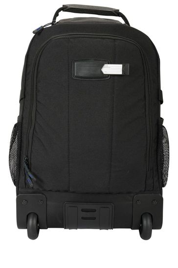 Mountain Warehouse Black Hybrid Wheelie Rucksack 35L