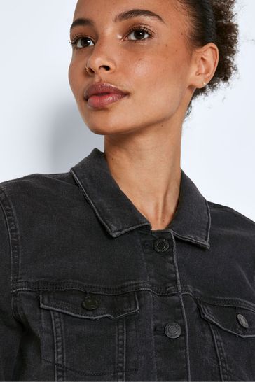 Buy NOISY MAY Black Fitted Denim Jacket from Next Luxembourg