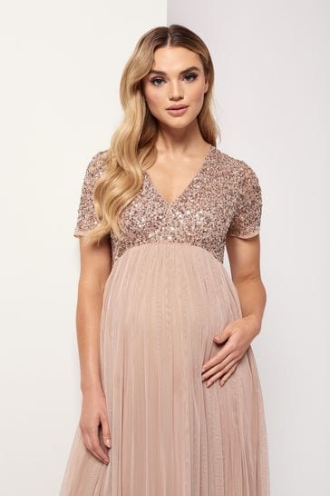Maya maternity sequin dress sales