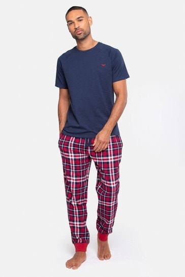 Threadbare Black Check Pyjama Set