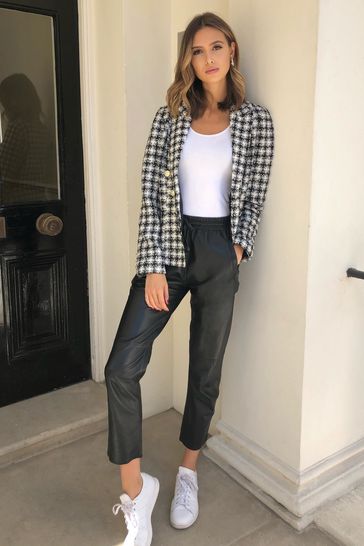 lipsy military tailored button blazer