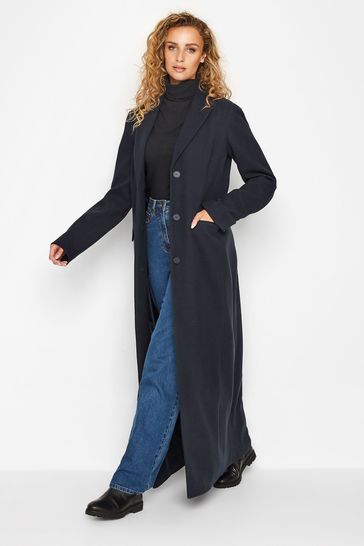 Long Tall Sally Blue Maxi City Coat